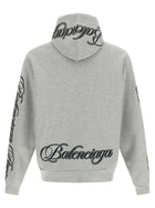 Balenciaga Cursive Hoodie Grey, view 2