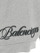 Balenciaga Cursive Hoodie Grey, view 5
