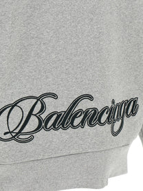 Balenciaga Cursive Hoodie Grey