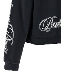 Balenciaga Cursive Hoodie Black