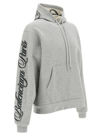Balenciaga Cursive Hoodie Grey