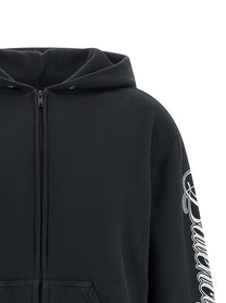 Balenciaga Cursive Hoodie Black