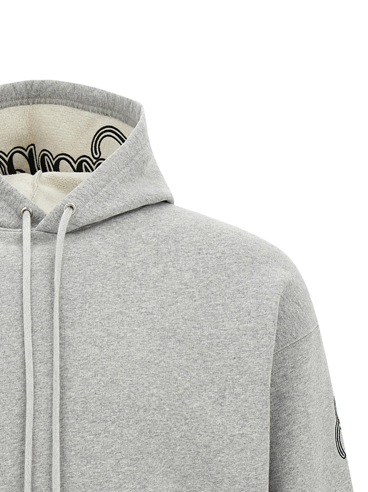 Balenciaga Cursive Hoodie Grey, view 4