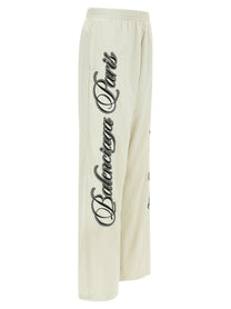 Balenciaga Cursive Reversible Pants Gold