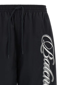 Balenciaga Cursive Reversible Pants Gold