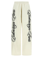 Balenciaga Cursive Reversible Pants Gold