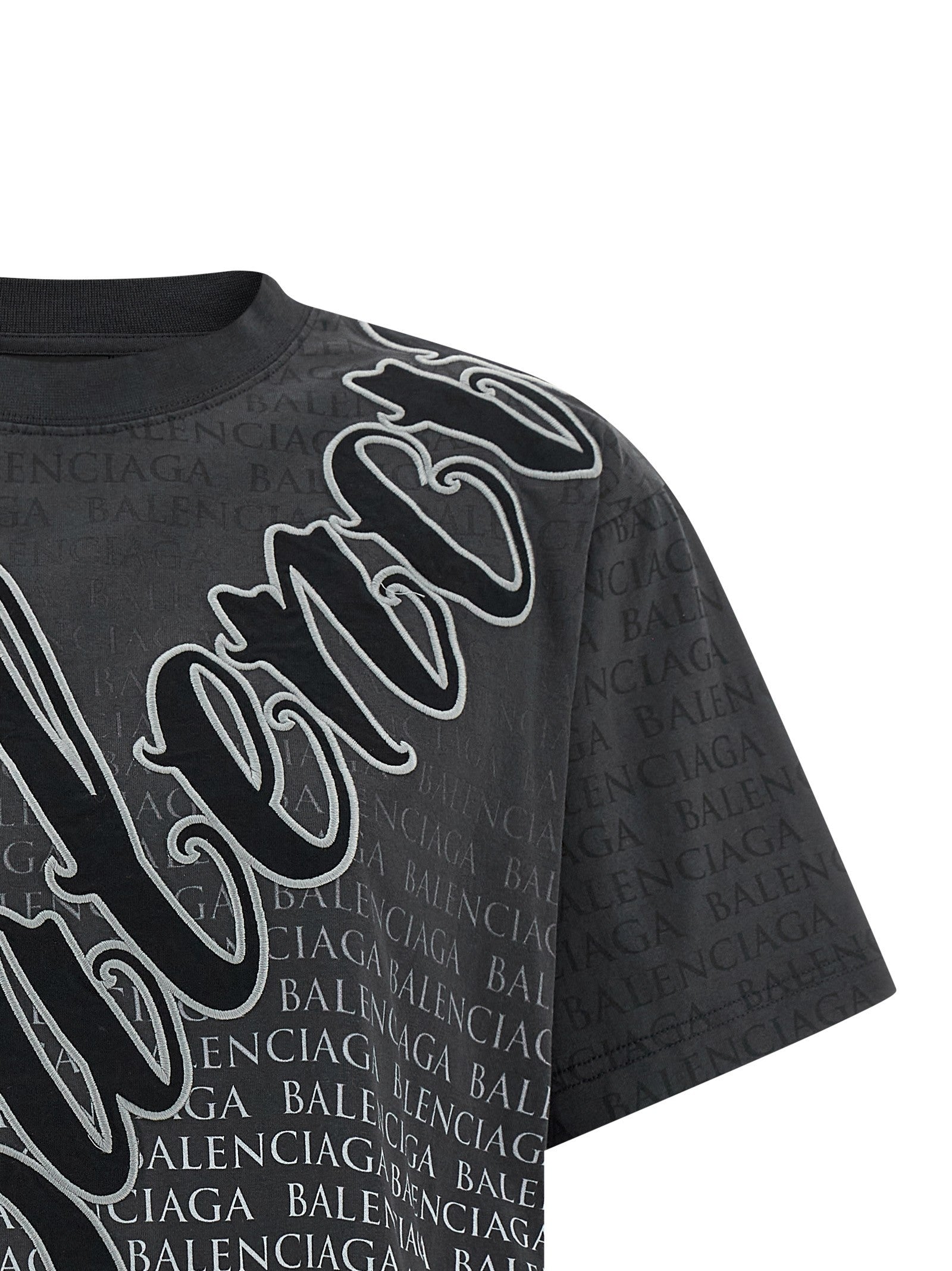 Balenciaga Cursive Shirt Black