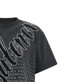 Balenciaga Cursive Shirt Black