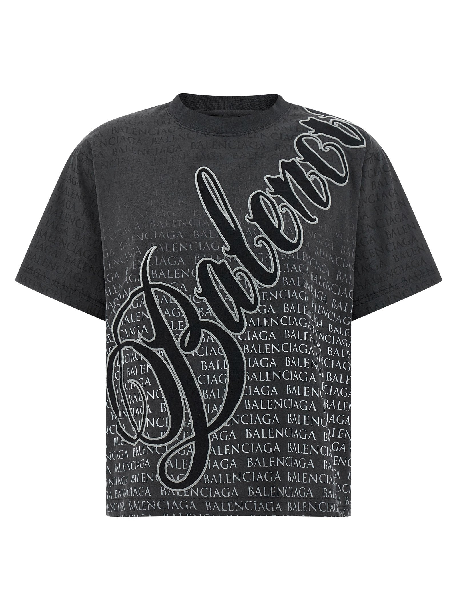 Balenciaga Cursive Shirt Black