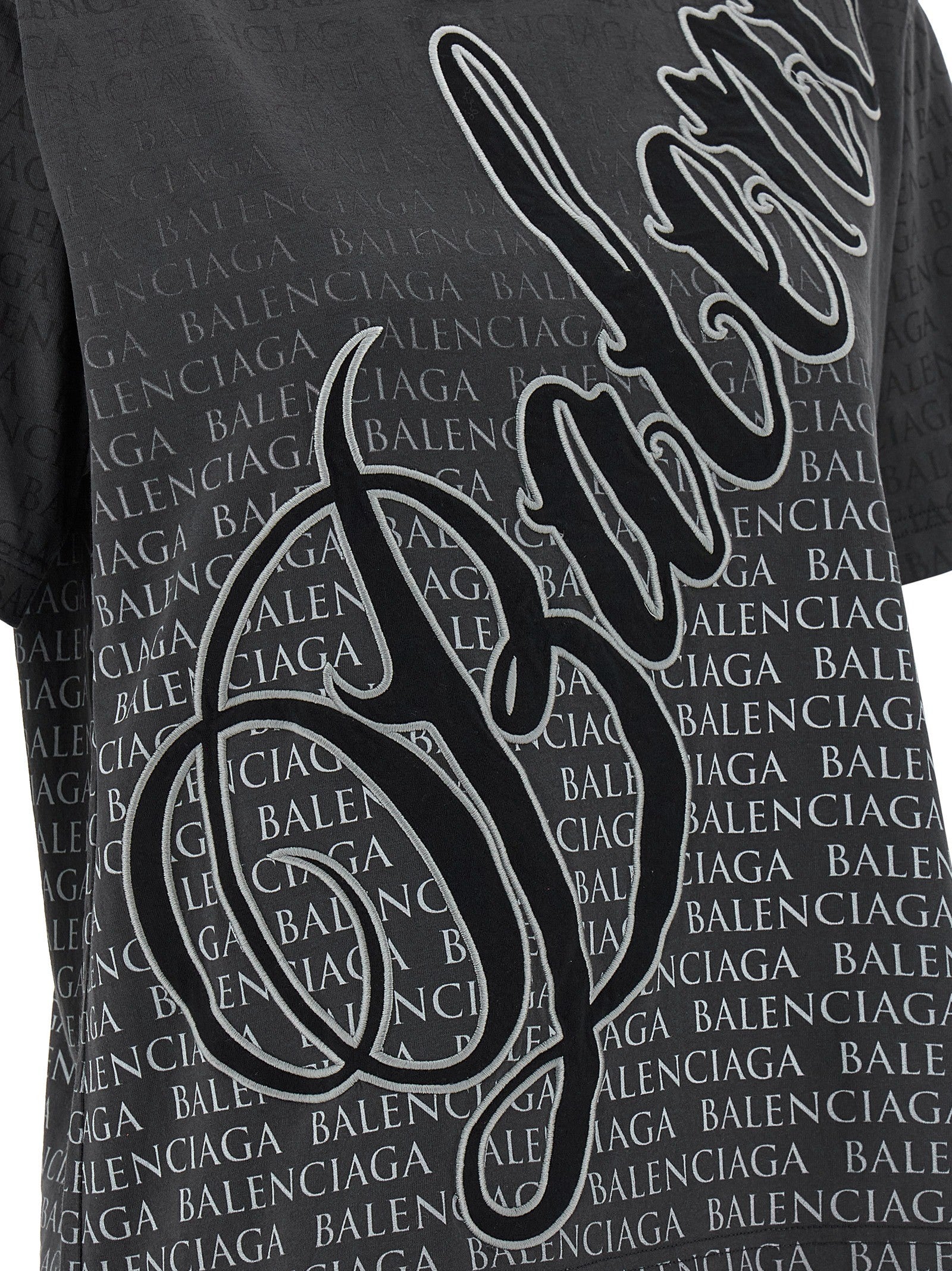 Balenciaga Cursive Shirt Black