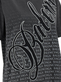 Balenciaga Cursive Shirt Black