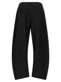 Comme Des Garҫons Homme Curved Leg Pants Black