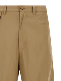 Comme Des Garҫons Homme Curved Leg Pants Beige