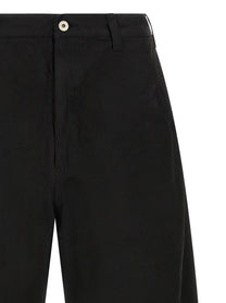 Comme Des Garҫons Homme Curved Leg Pants Black