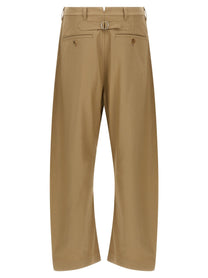 Comme Des Garҫons Homme Curved Leg Pants Beige