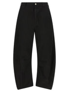 Comme Des Garҫons Homme Curved Leg Pants Black