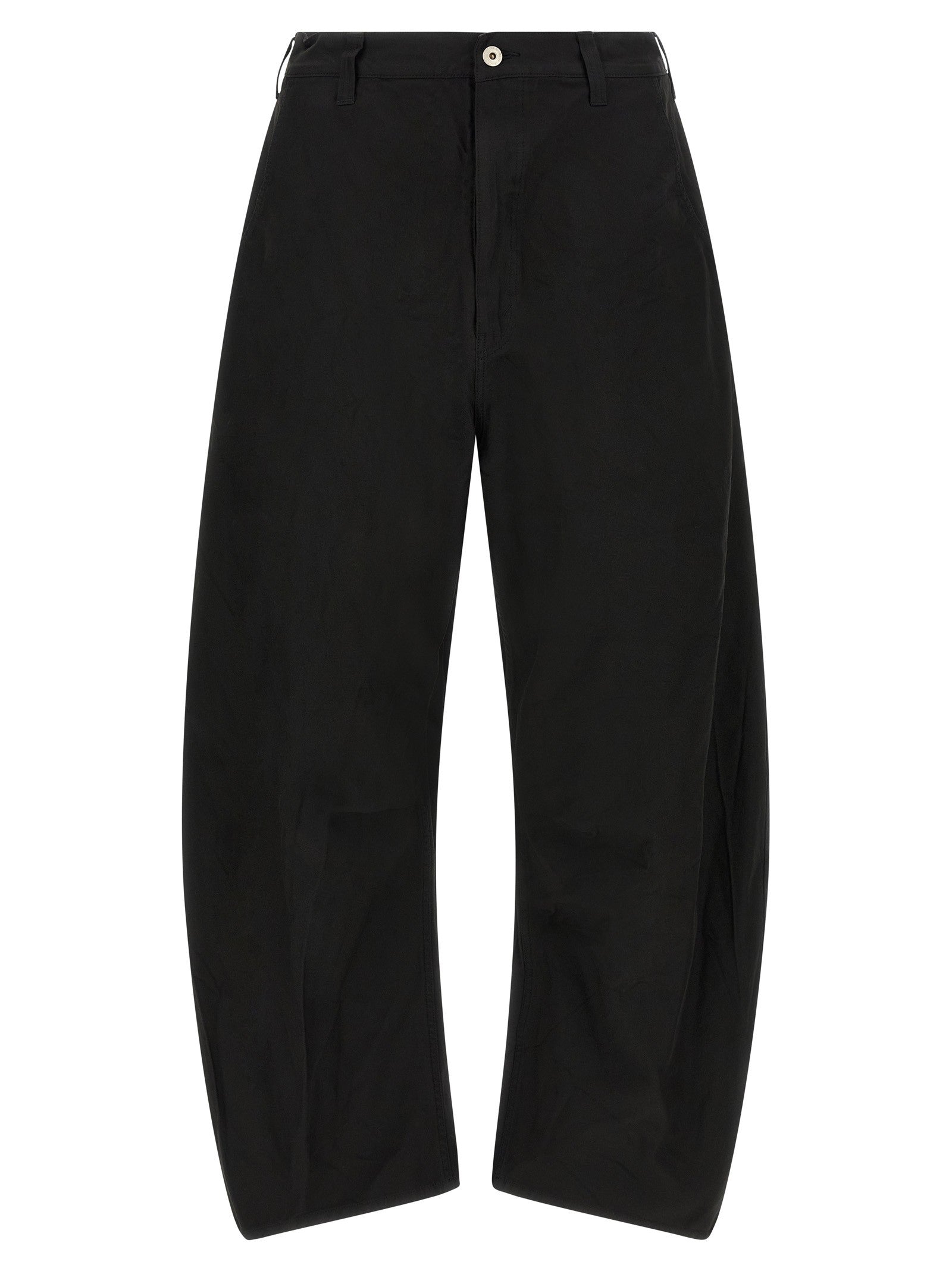 Comme Des Garҫons Homme Curved Leg Pants Black