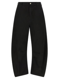Comme Des Garҫons Homme Curved Leg Pants Black