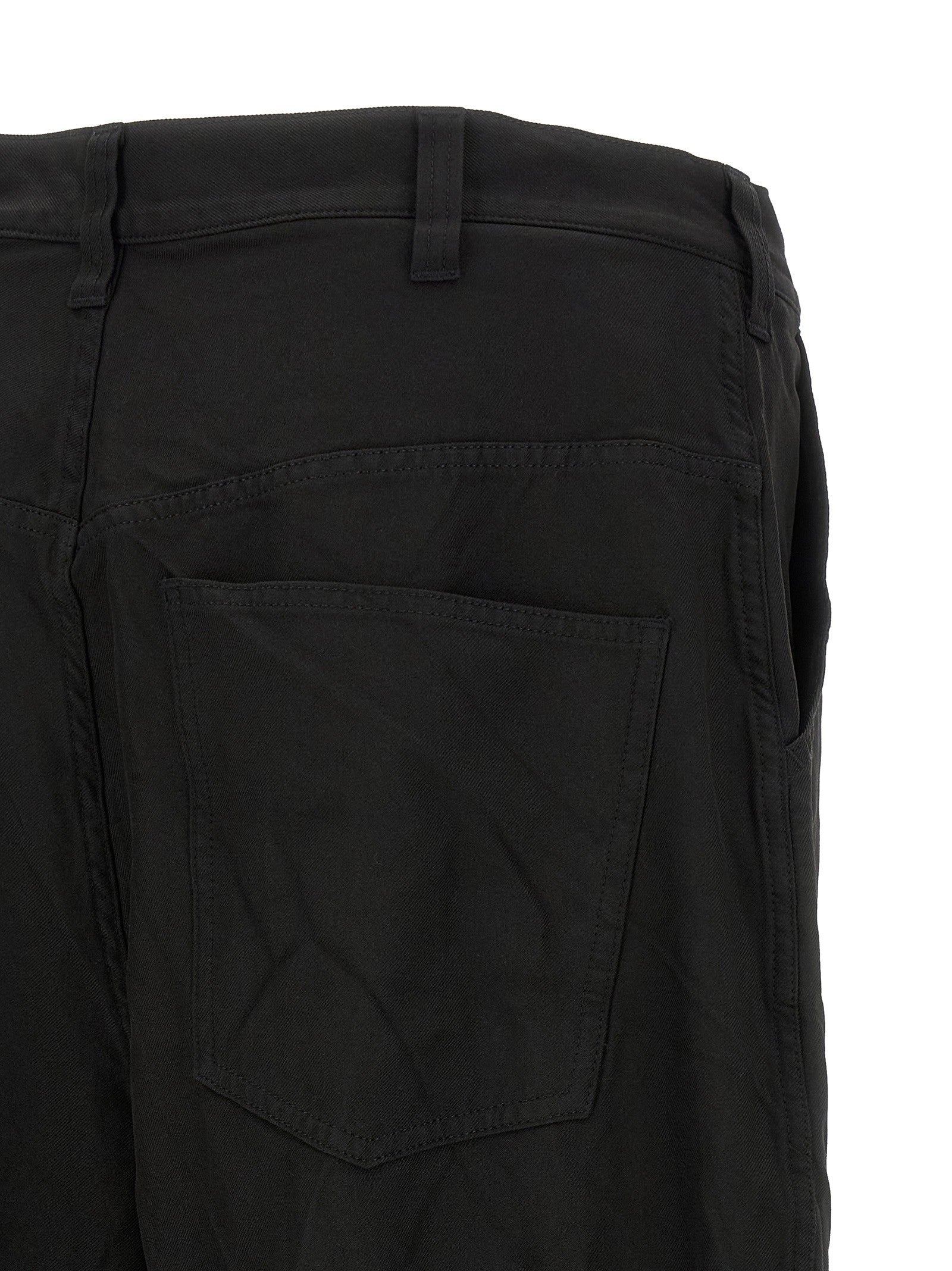 Comme Des Garҫons Homme Curved Leg Pants Black
