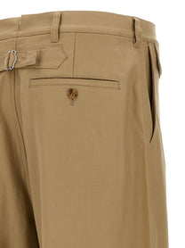 Comme Des Garҫons Homme Curved Leg Pants Beige