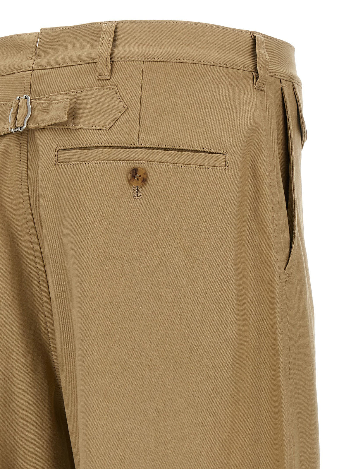 Comme Des Garҫons Homme Curved Leg Pants Beige, view 4