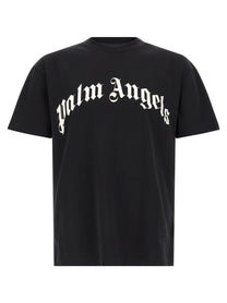 Palm Angels Curved Shirt White