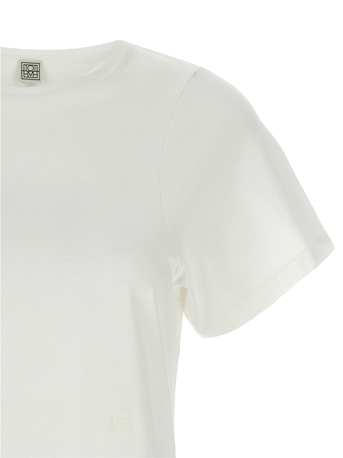 Toteme Curved Seam Shirt White, view 3
