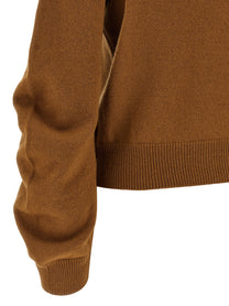 Nude Lucy Curved Sleeve Sweater Brown, view 4