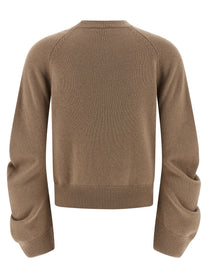 Nude Lucy Curved Sleeve Sweater Beige