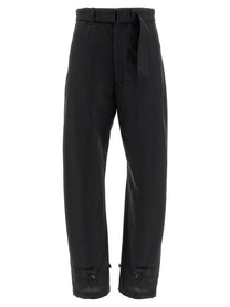 Lemaire Curved Tailored Pants Black