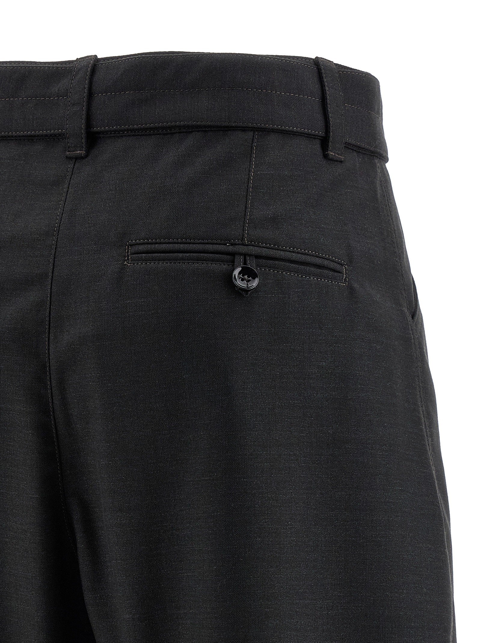 Lemaire Curved Tailored Pants Black