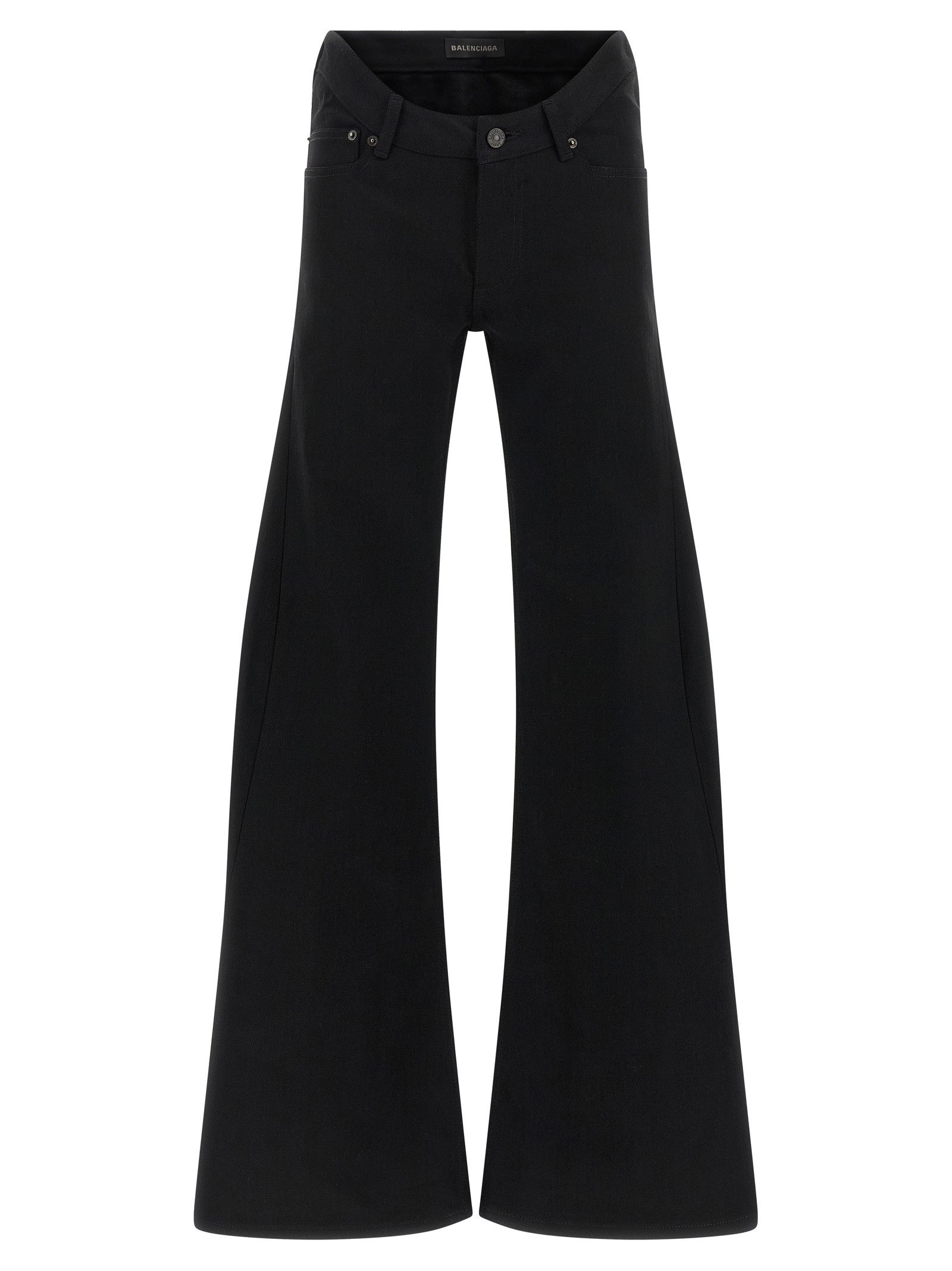 Balenciaga Curved Waist Jeans Black