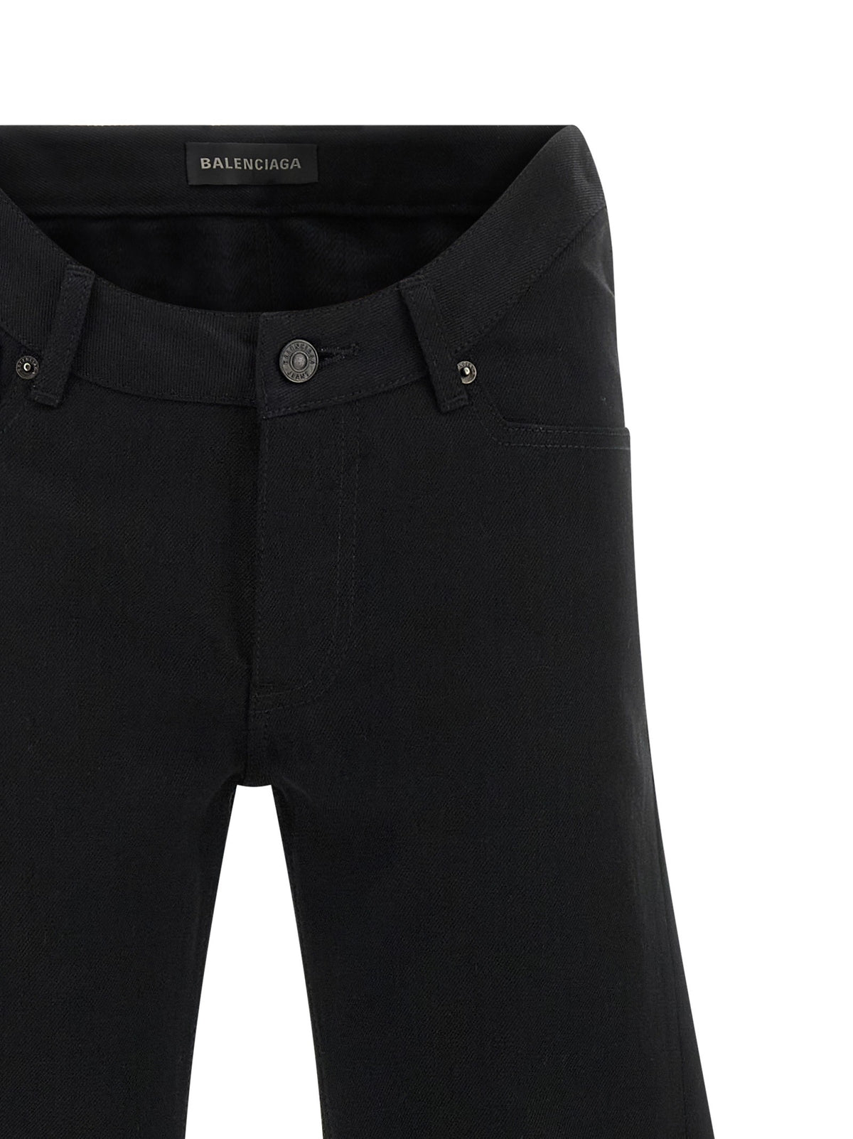 Balenciaga Curved Waist Jeans Black, view 3