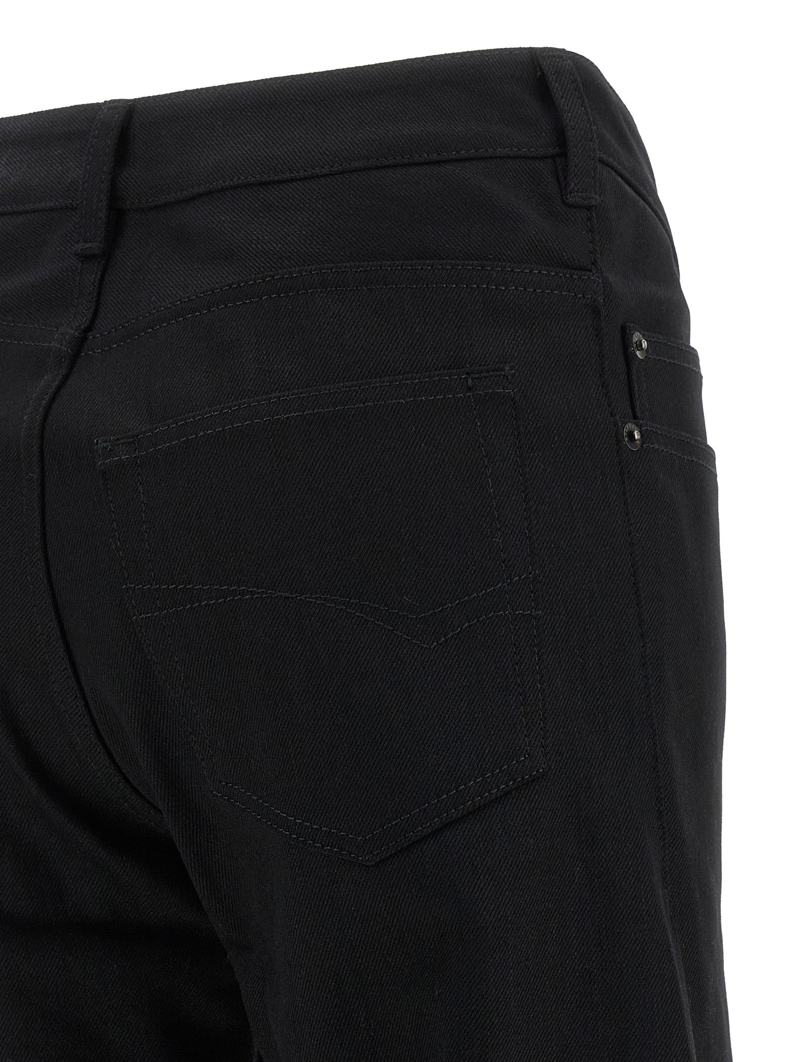 Balenciaga Curved Waist Jeans Black