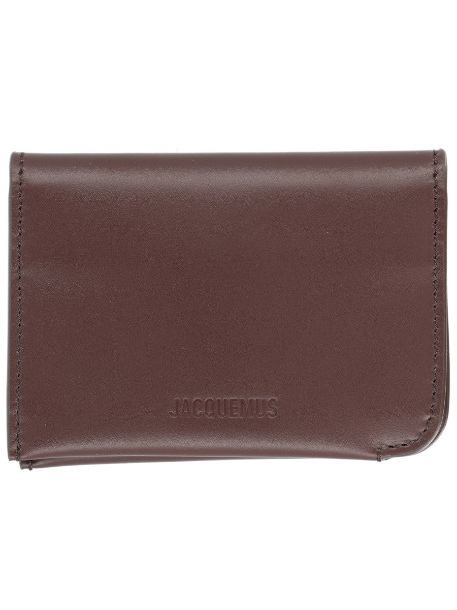 JACQUEMUS Men's Curved Wallet Brown JACQUEMUS
