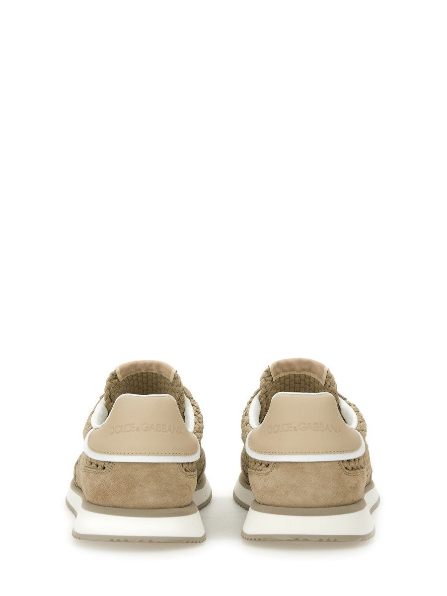Dolce &amp; Gabbana Men's Cushion Sneaker Beige