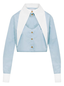 Vivienne Westwood Women's Cut Off Heart Shirt Blue