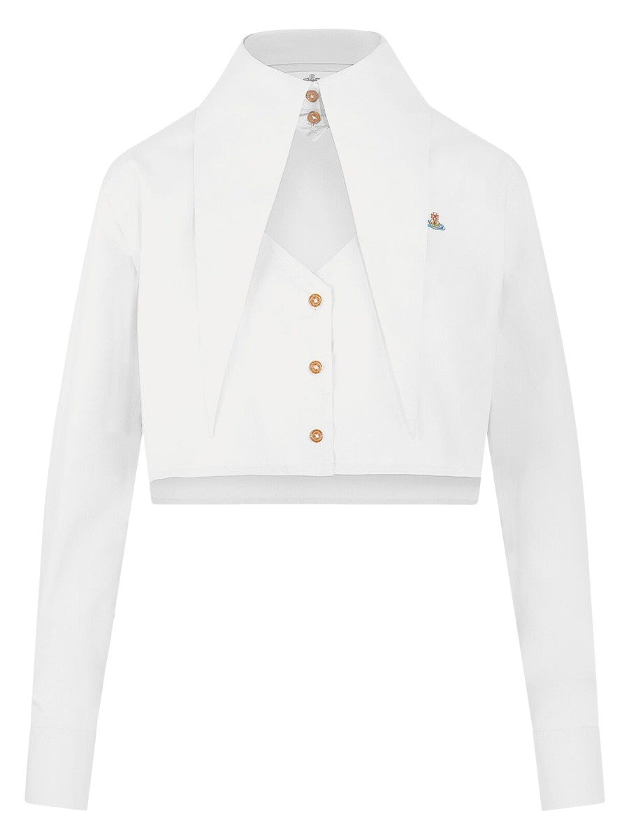 Vivienne Westwood Women's Cut Off Heart Shirt White