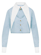 Vivienne Westwood Women's Cut Off Heart Shirt Blue
