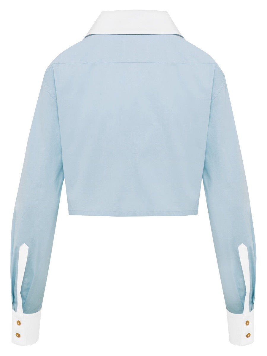 Vivienne Westwood Women's Cut Off Heart Shirt Blue
