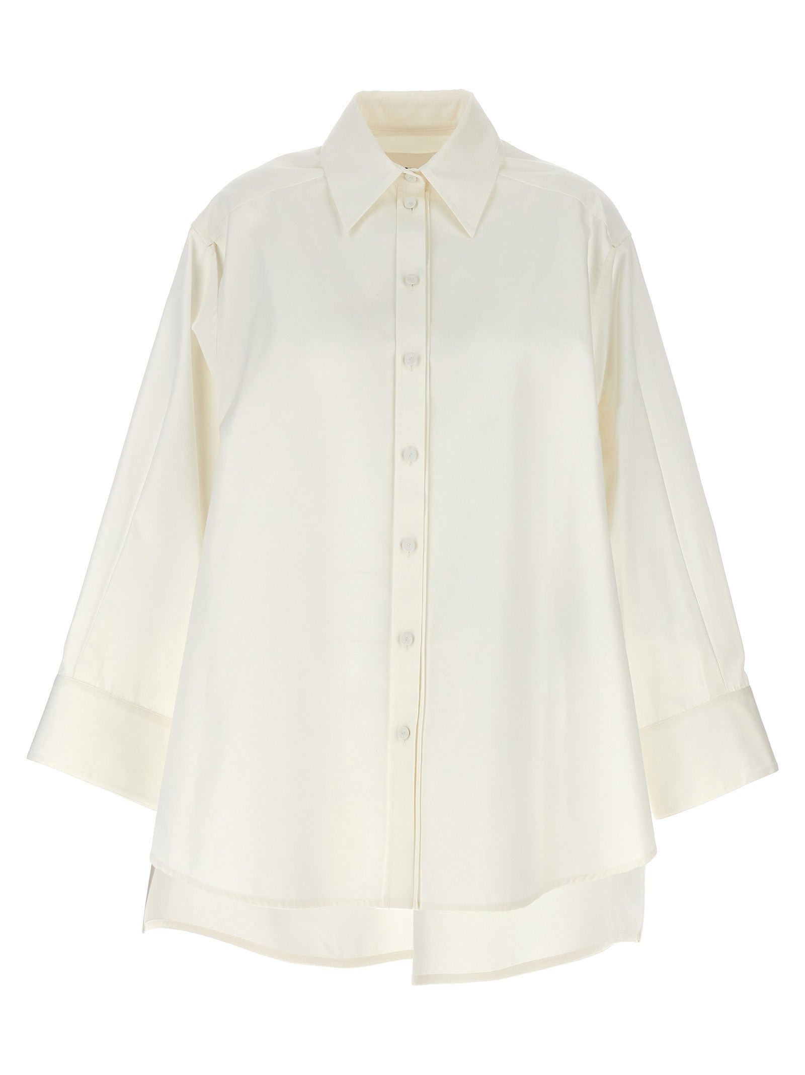 Jil Sander Cut Out Armhole Shirt White