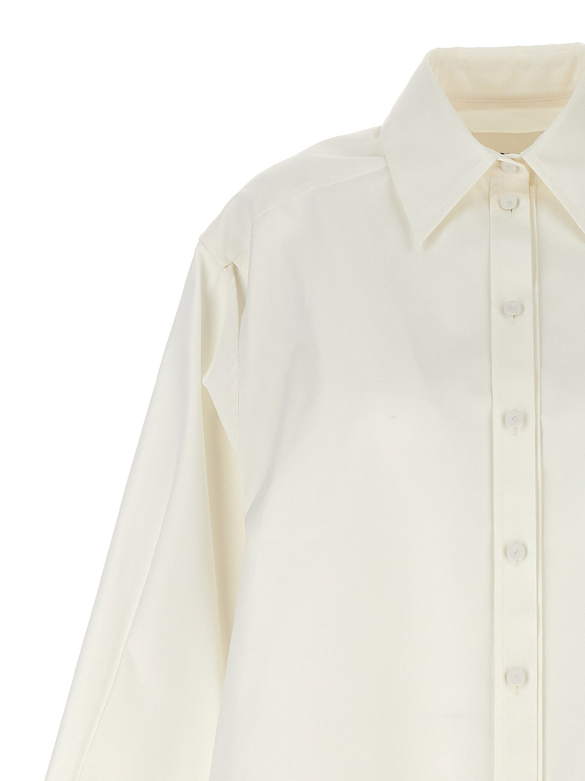 Jil Sander Cut Out Armhole Shirt White