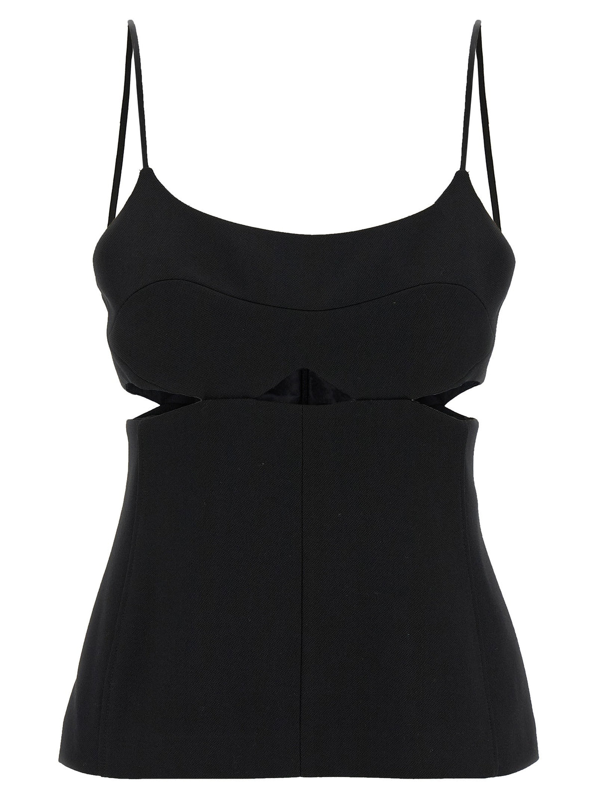 Victoria Beckham Cut Out Cami Top Black