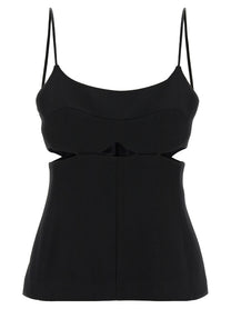 Victoria Beckham Cut Out Cami Top Black