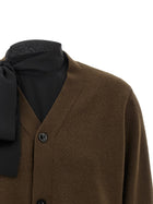 Sacai Cut Out Cardigan Brown, view 3