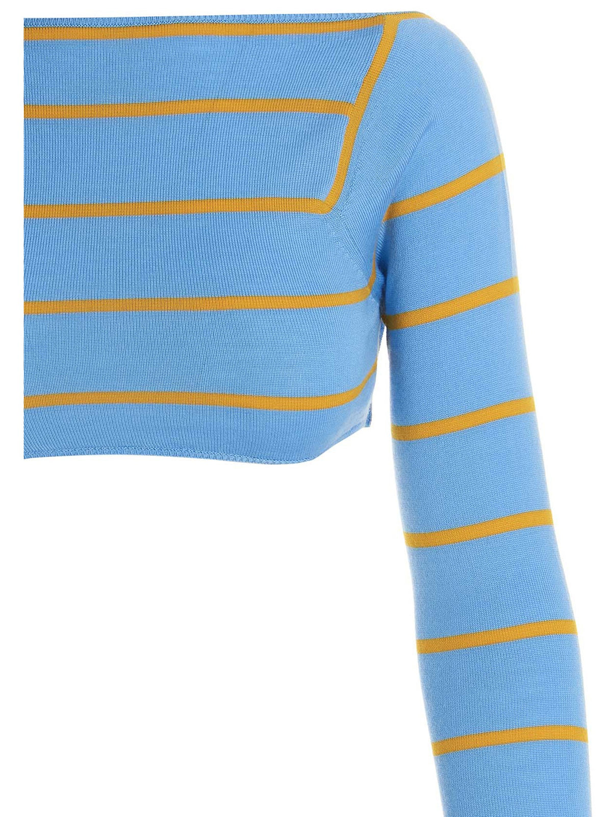 Emilio Pucci Cut Out Cropped Sweater Blue, view 3