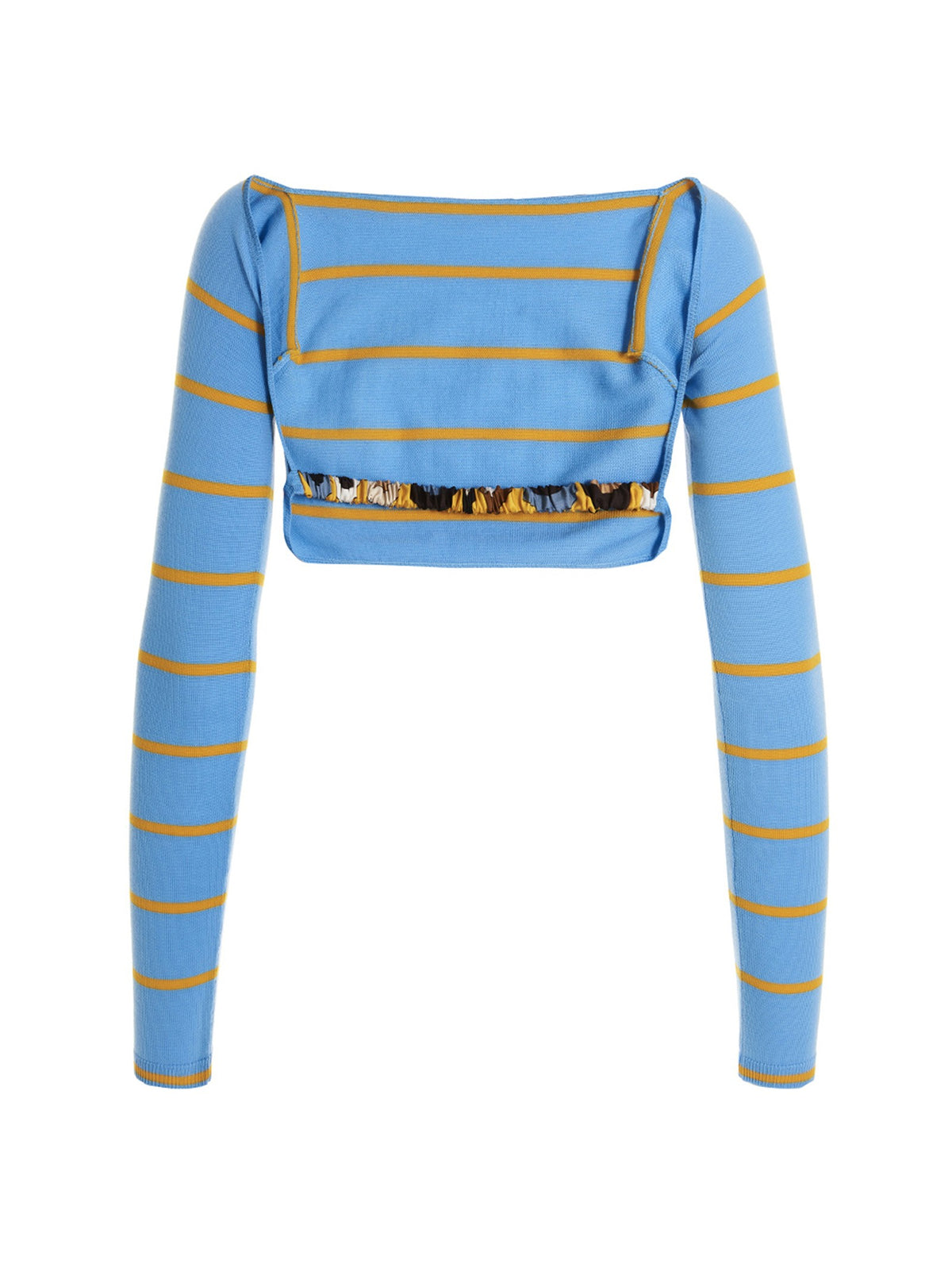 Emilio Pucci Cut Out Cropped Sweater Blue, view 2