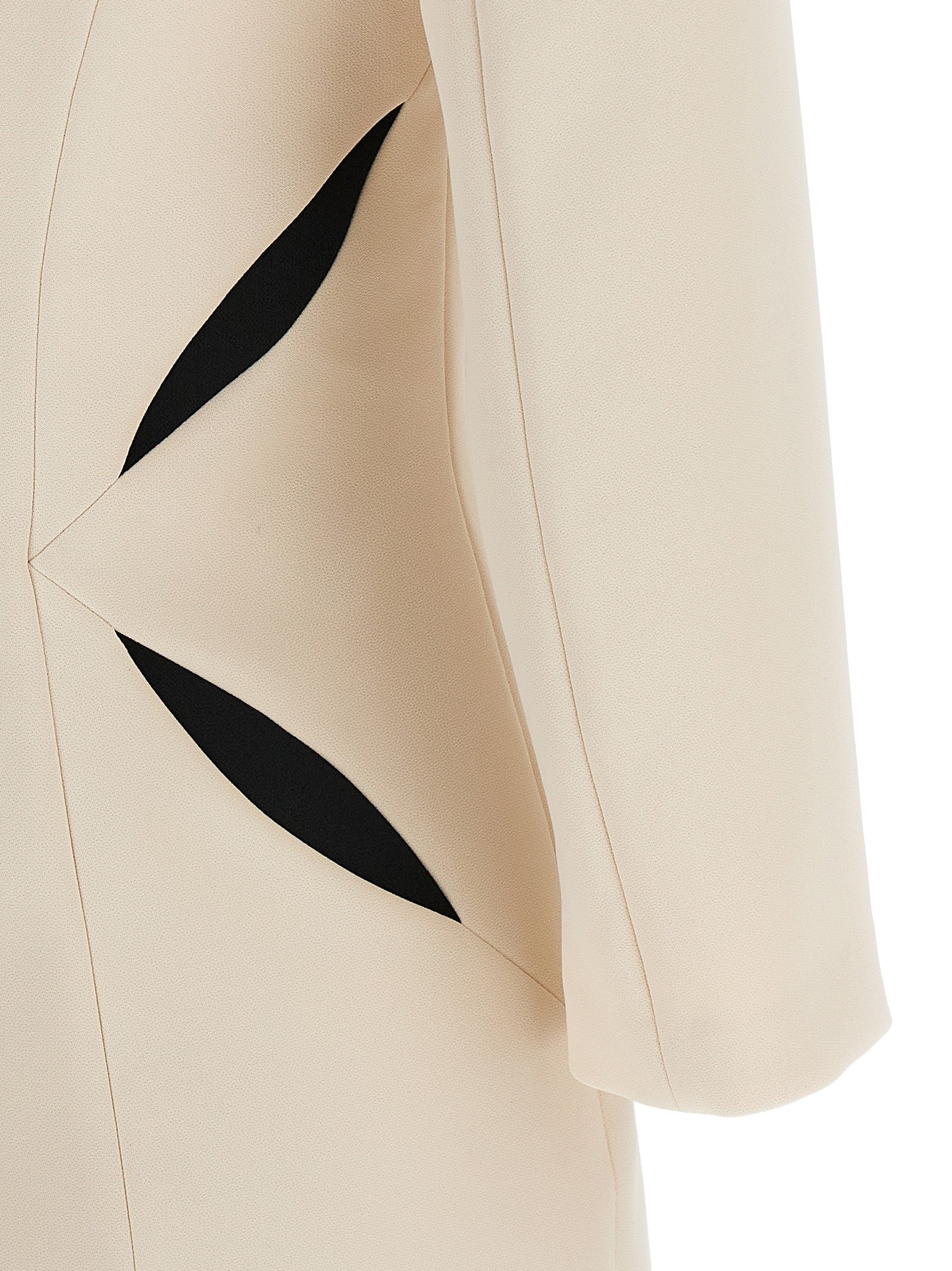 Elisabetta Franchi Cut Out Dress White