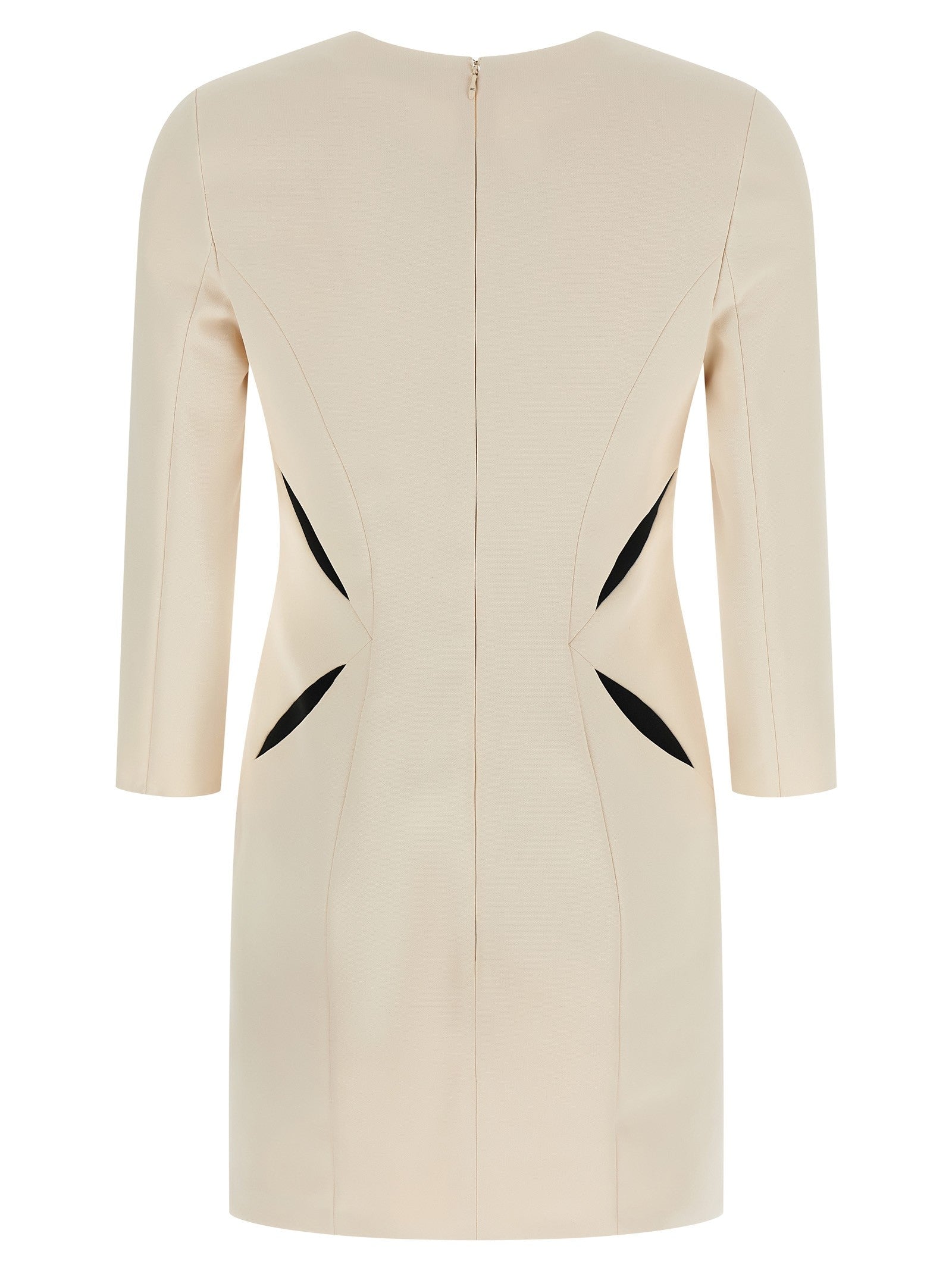 Elisabetta Franchi Cut Out Dress White
