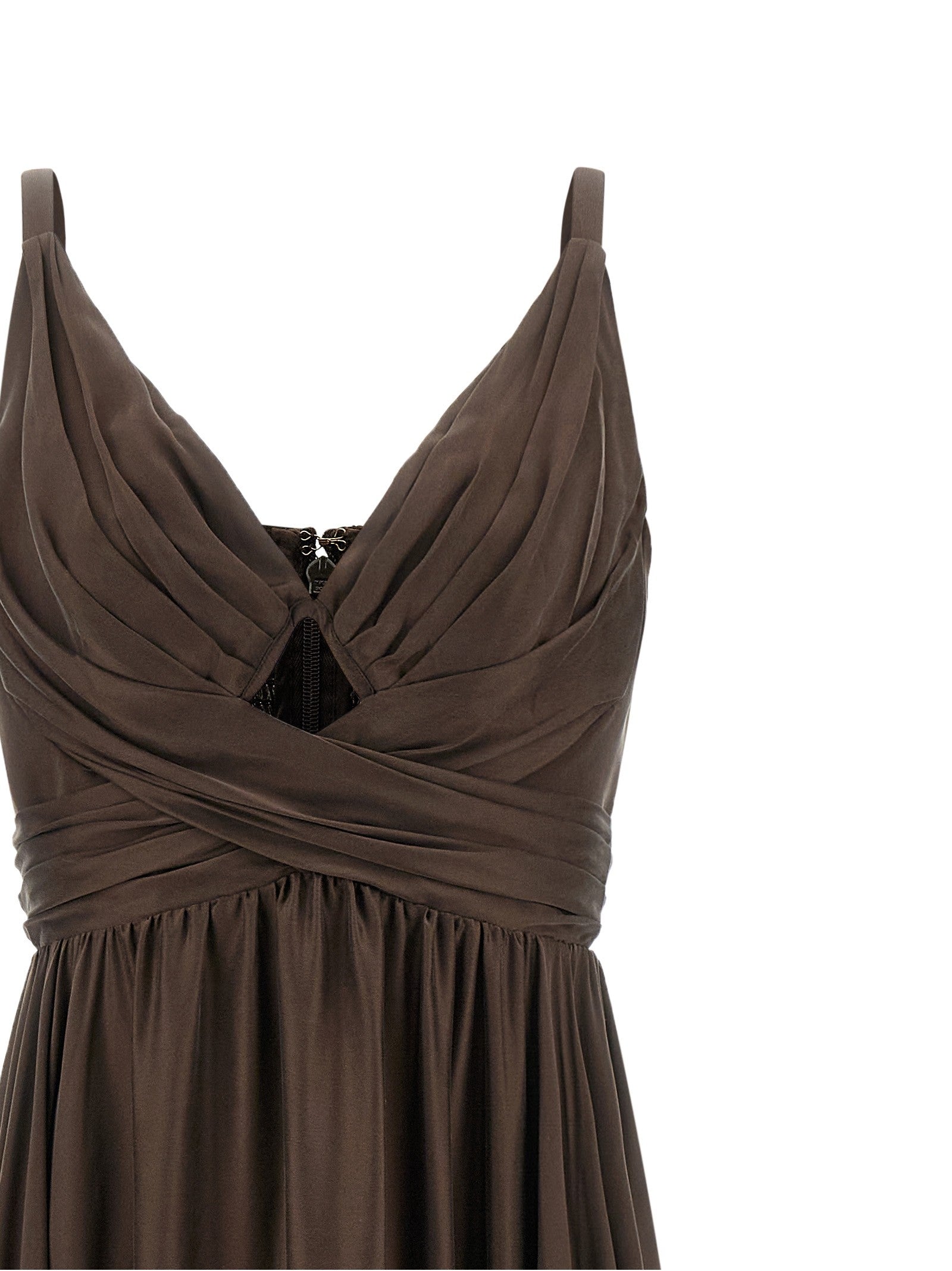 Zimmermann Cut Out Dress Brown